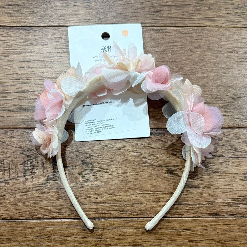 H&M Girls Flowered Headband - NWT